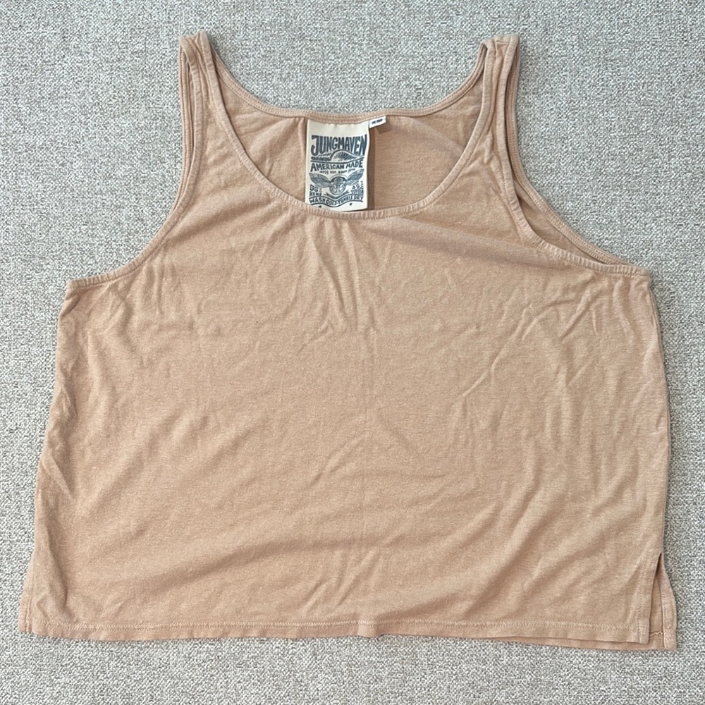 Jungmaven Sophie Peachy Crop Tank Top Relaxed Fit